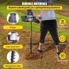 VEVOR Electric Post Hole Digger, 1200 W 1.6 HP Electric Auger Powerhead w/4" Bit, 39" Drilling Depth, Compatible with Earth Auger bit or Ice Bit, for