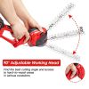 24V Cordless Handheld Grass Shear Hedge Trimmer with 90¬∞ Cutting Angle 2Pcs Replaceable Blades