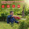 24V Cordless Handheld Grass Shear Hedge Trimmer with 90¬∞ Cutting Angle 2Pcs Replaceable Blades