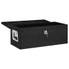 Storage Box Black 27.6"x12.2"x10.6" Aluminum
