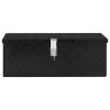 Storage Box Black 27.6"x12.2"x10.6" Aluminum