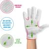 Pack of 24 String Knit Gloves 9.5". Washable Glove with Elastic Knit Wrist. Cotton Polyester Shell Gloves. Plain Seamless Workwear Gloves. Protective