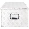 Storage Box Silver 35.4"x18.5"x13.2" Aluminum