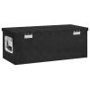 Storage Box Black 27.6"x12.2"x10.6" Aluminum