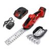 24V Cordless Handheld Grass Shear Hedge Trimmer with 90¬∞ Cutting Angle 2Pcs Replaceable Blades