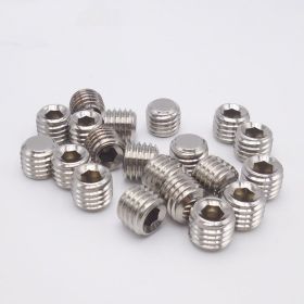 Stainless Steel Flat End Setting Hexagon Socket Headless Screws (Option: M4x4)